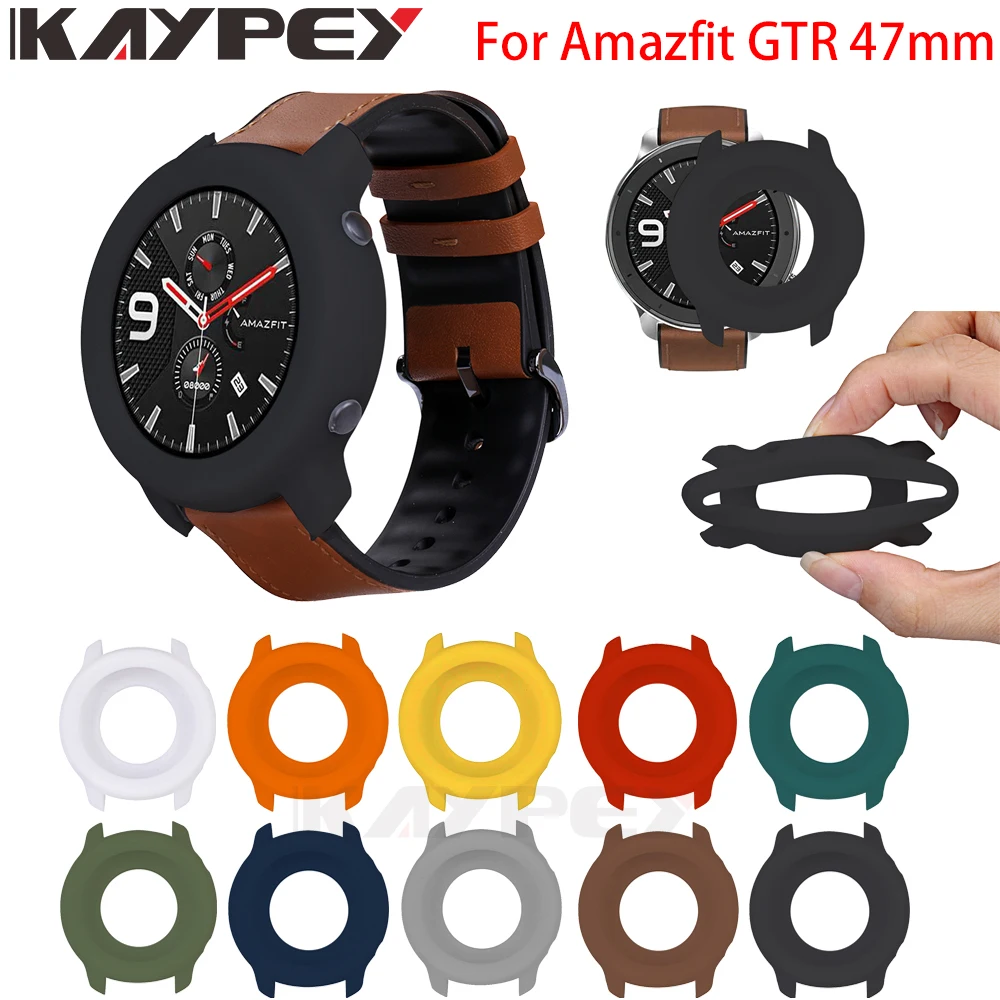 

For Amazfit GTR Case Soft TPU Full Cover Protective Bumper Frame Protector for Xiaomi Huami Amazfit GTR 47mm Watch Accessories