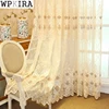 Upscale Curtains For Bedroom Luxury European Finished Curtains Fabric Embroidered Beige Tulle Cortinas For Living Room M072&40 ► Photo 1/6