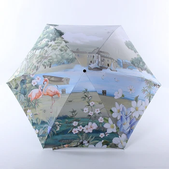

Mini Pocket 5 FoldingSunshade Sunny Umbrella Rain Women Sun Protection UV Umbrella Portable Compact Folding Sun Umbrella