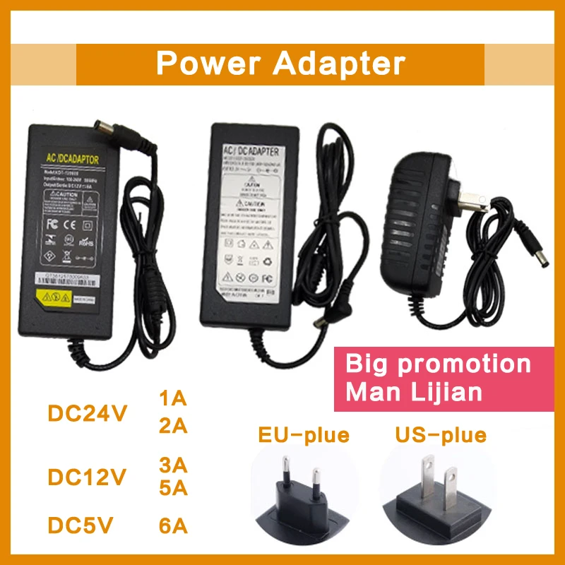 LED 전원 공급 어댑터, AC DC 12V, 5V, 6V, 8V, 9V, 10V, 13V, 14V, 15V, 24V, 1A ...