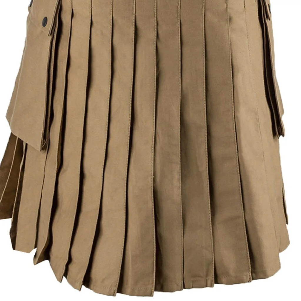 Мужские средневековые винтажные Kilt шотландский Готический Kendo карманные юбки шотландская одежда плиссированная юбка брюки