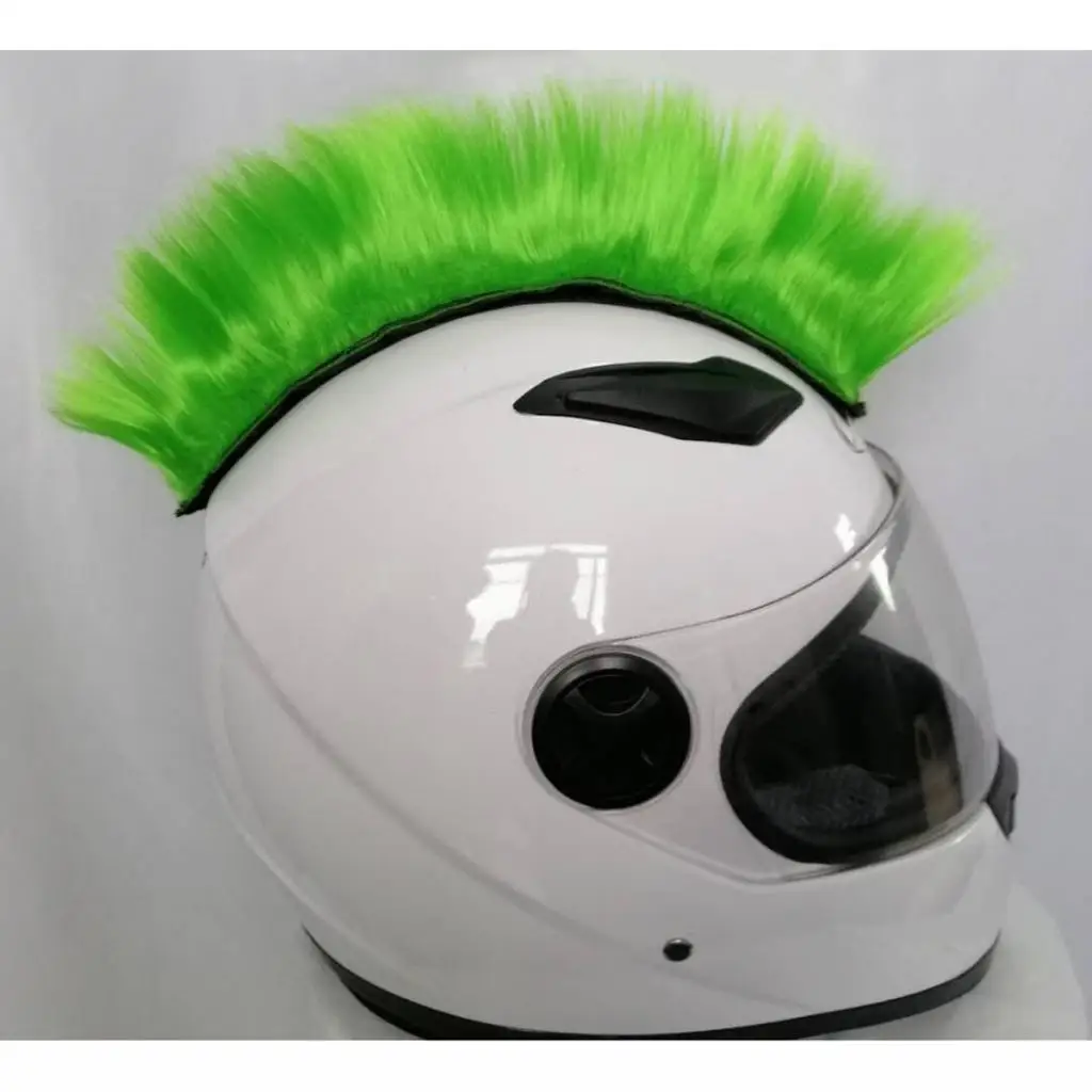 Motorbike Skinhead Wig Punk Helmet Mohawk Wig Hairpiece