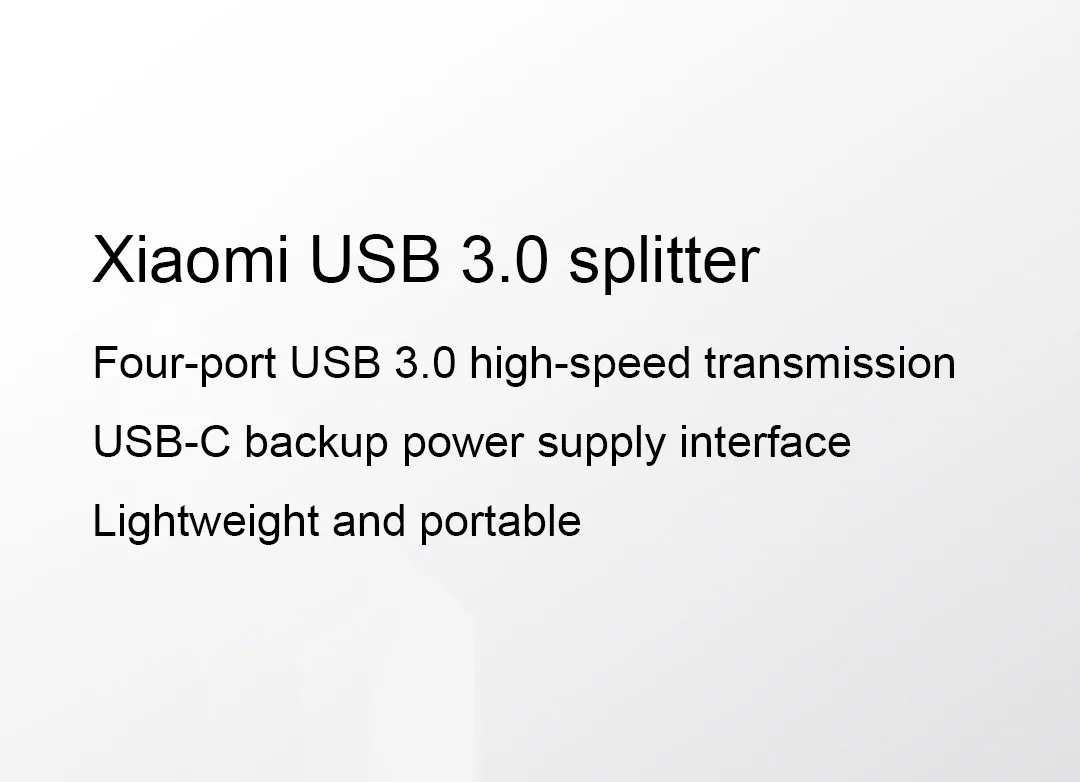 Xiaomi Mijia USB3.0 концентратор мульти 4 USB Высокоскоростной разветвитель USB-C Hab устройство для чтения карт SD TF все в одном для ПК Компьютерные аксессуары
