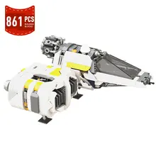 

MOC Space Wars BH-190 Aka L-WING Spaceship Spacecraft Aircraft Building Block Set Brick Aerospace Model Education Toys for Boys
