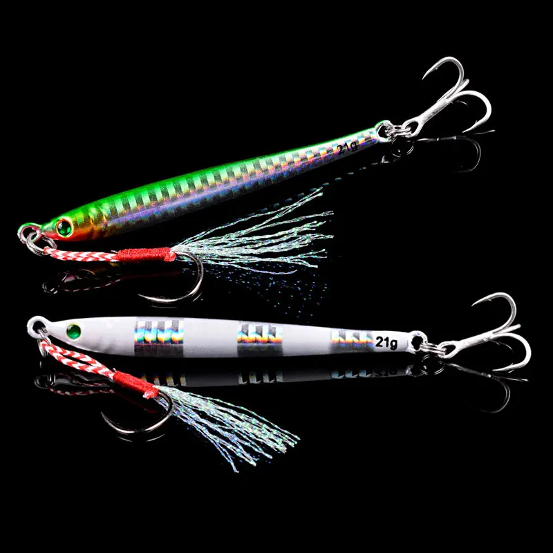 1PCS Long Metal Jig Fishing Lure Slow Cast Jigging Spoon 7G 10G 14G 17G 21G 28G Artificial Shore Bait Sea Tackle | Спорт и