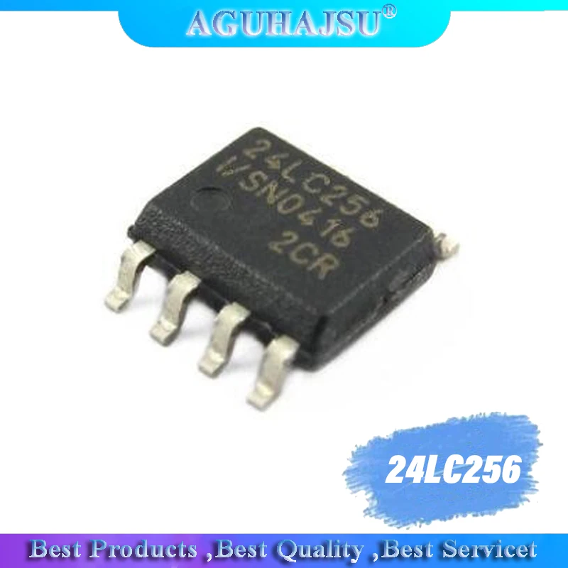 10 шт. 24LC256-I/SN SOP 24LC256I SMD 24LC256 SOP-8 стираемая память для программ микросхема IC