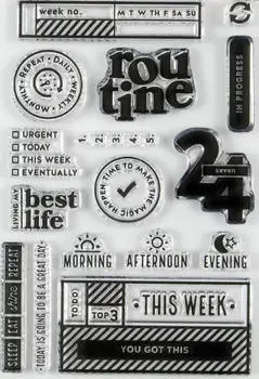 

English 24 Transparent Clear Stamp/Seal for DIY scrapbooking/photo album Decorative clear stamp sheets A2218