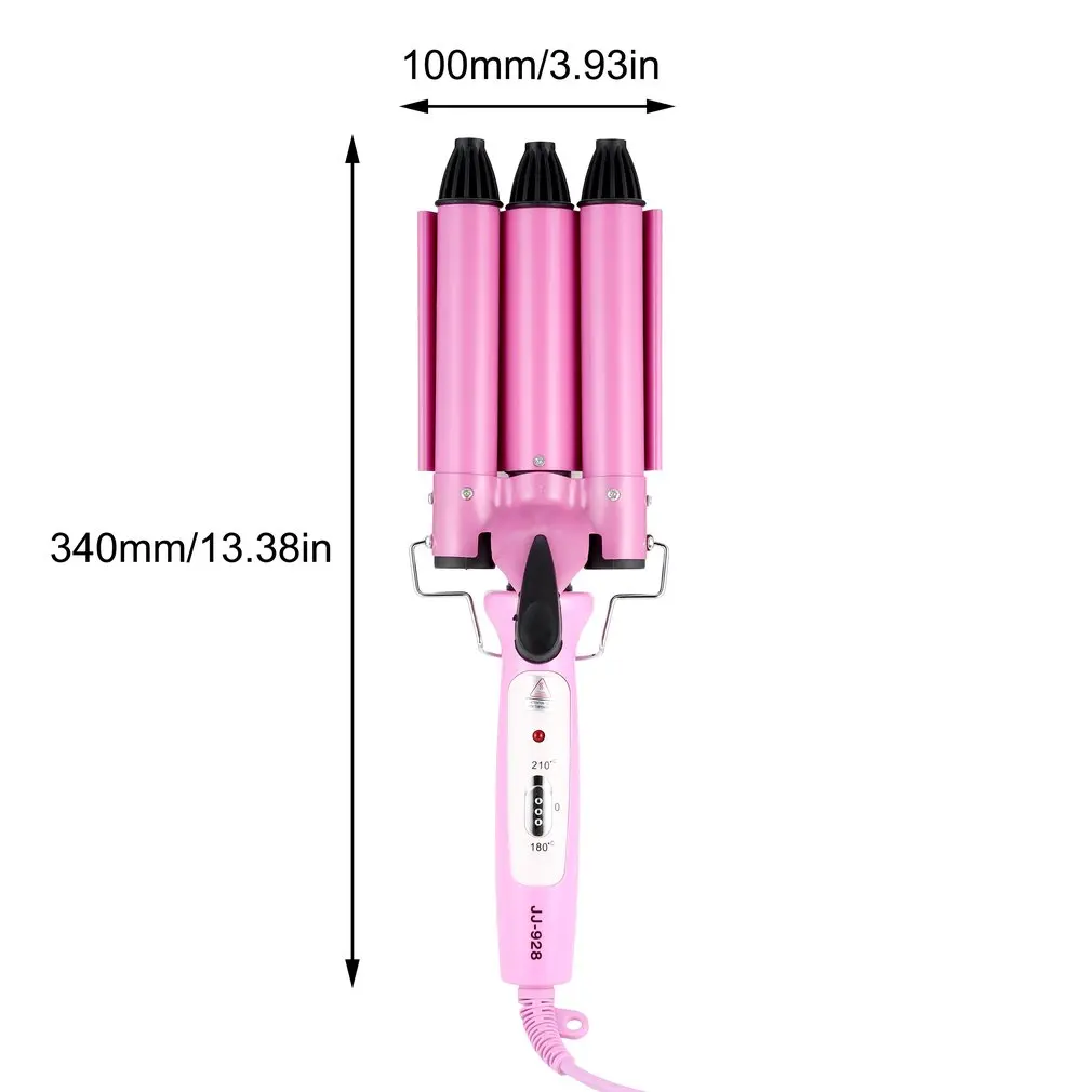 Профессиональные щипцы для завивки волос Waver роликовая палочка ЖК-дисплей керамические Тройные Бочки глубокие щипцы для завивки волос волнистые вьющиеся Инструменты для укладки