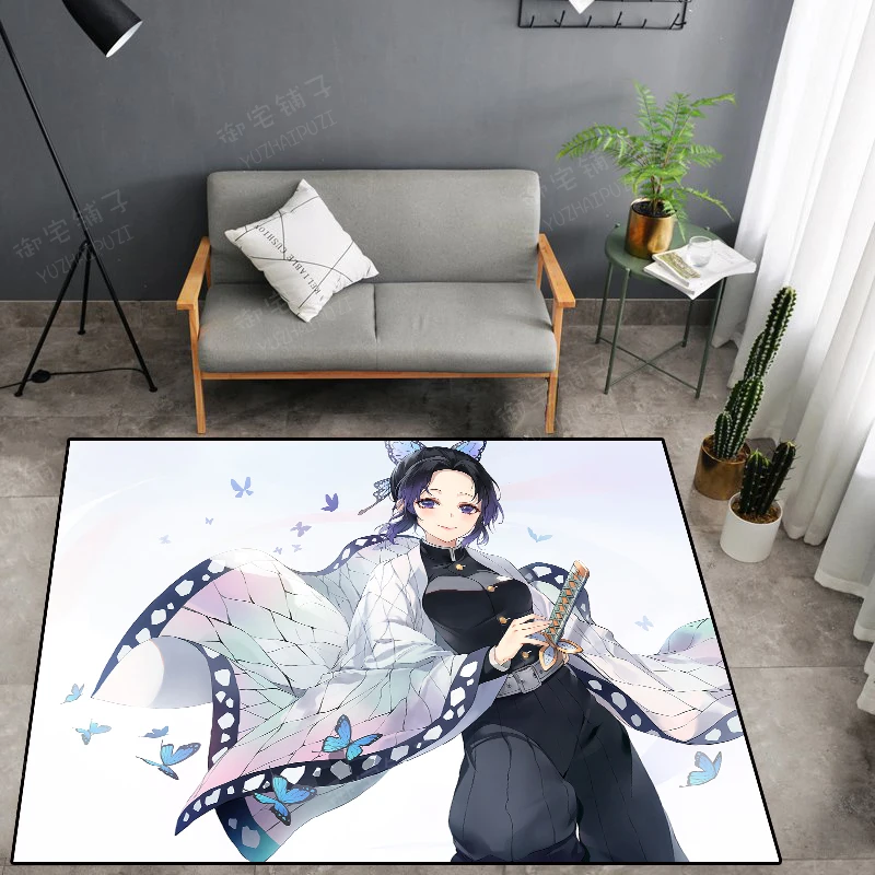 Style 8 Мультяшный ковёр для пола Kimetsu no Yaiba, коврик для спальни, нескользящий коврик, мультяшный подарок - Цвет: Style 8