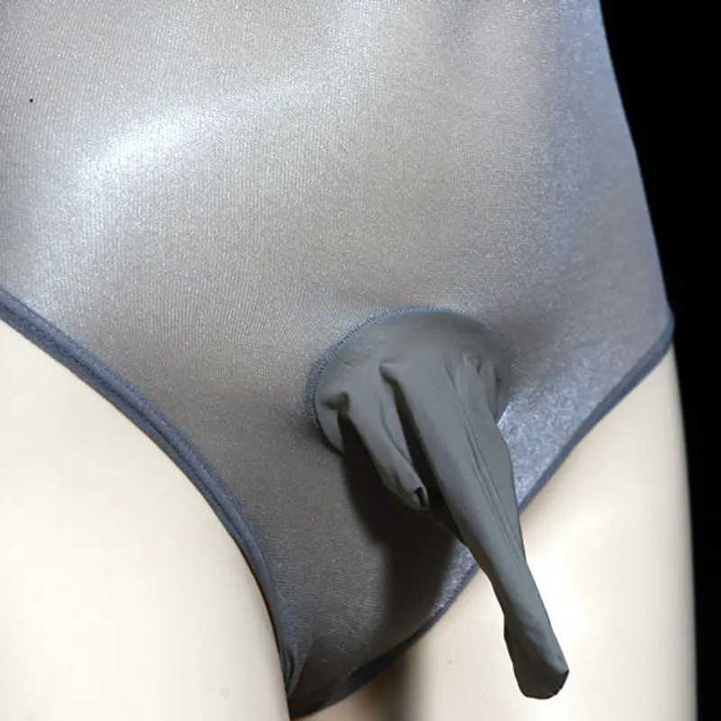 Lingerie Exotic Bodysuit Homme Jockstraps Sissy Sheer Panties For Men Oil Glossy Transparent Sexy Body Men Bodysuit Penis Sheath