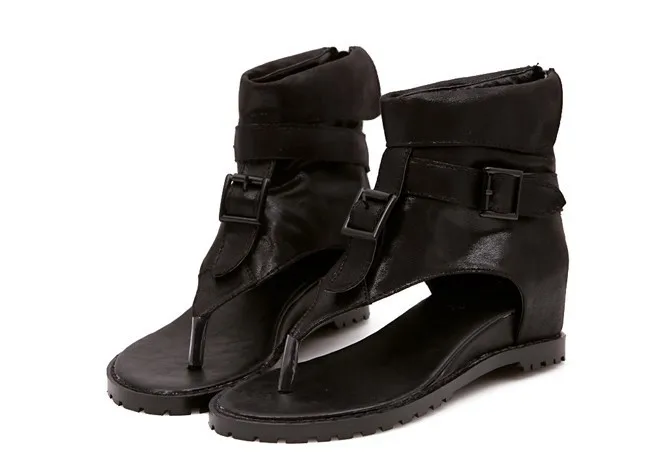 

2018 Summer New Style Korean-style WOMEN'S Shoes Elevator Fashion Sandal Boots Fish Mouth Split Toe WOMEN'S Sandals Short Boots