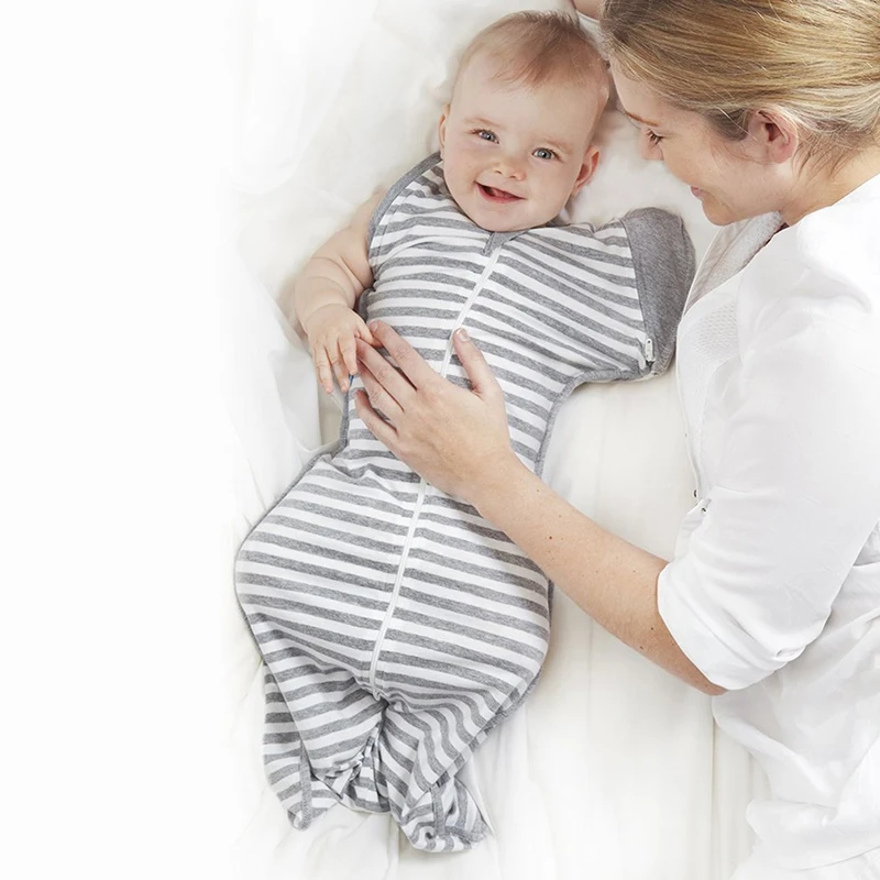 Спальный мешок для новорожденных мальчиков и девочек складной рукав конверт для сна для новорожденных Детское одеяло хлопок мягкий