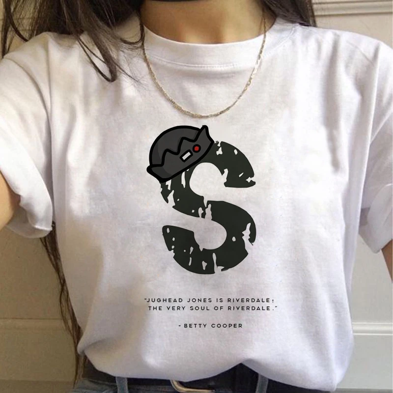 Ривердейл Харадзюку футболка со змеиным принтом женская Southside Serpent Ullzang мультяшная футболка 90s графическая Футболка модная женская футболка