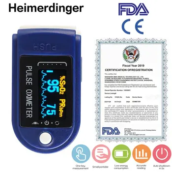 

Portable Blood Oxygen Monitor Pulse Oximeter Oxygen Saturation Monitor Fast Shipping Within 24 Hours (Without Battery)