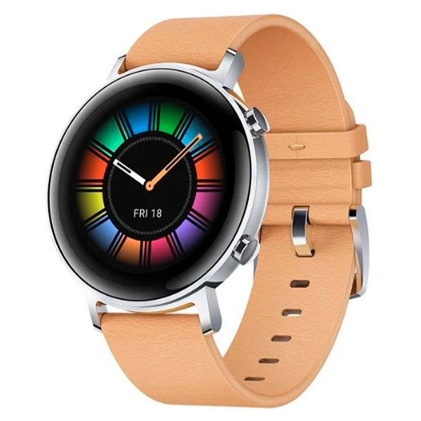Смарт часы HUAWEI Watch GT 2 Latona B19S 42мм 1.2&quot серебристый / бежевый (55024376)|Смарт-часы| |