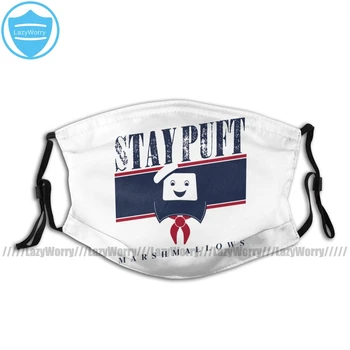 

Ghostbusters Mouth Face Mask Stay Puft Marshmallows Facial Mask Funny Kawai with 2 Filters for Adult