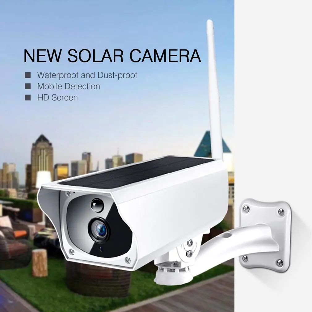 

WIFI Wireless Solar Powered Surveillance IP Camera 1080P Waterproof Night Vesion Intercom Indoor Outdoor Security Camera
