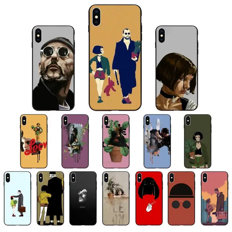HTxian Leon Matilda Natalie Portman Movie black Phone Case Cover Hull for iPhone 11 pro XS MAX 8 7 6 6S Plus X 5 5S SE XR SE2020 | Мобильные