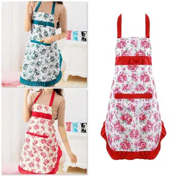 

Apron Korean Princess Female Fashion Floral Summer Kitchen Apron Special Stylish And Antifouling Practical Thin