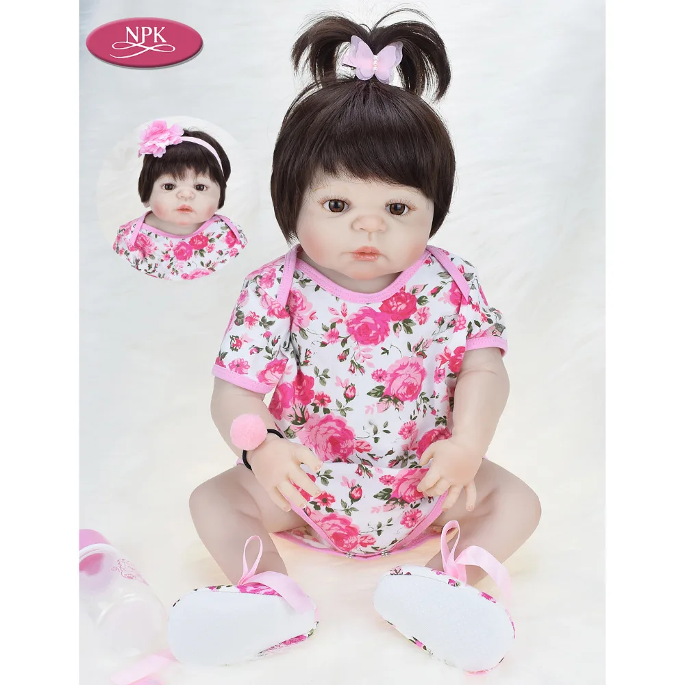 Реалистичная силиконовая кукла реборн для девочек 57 см принцессы маленьких