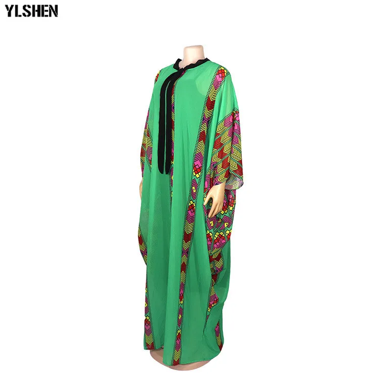 African Dresses For Women Clothes Dashiki Pearl Chiffon Africa Clothing 2019 High Quality Boubou Robe Africaine Party Long Dress 15
