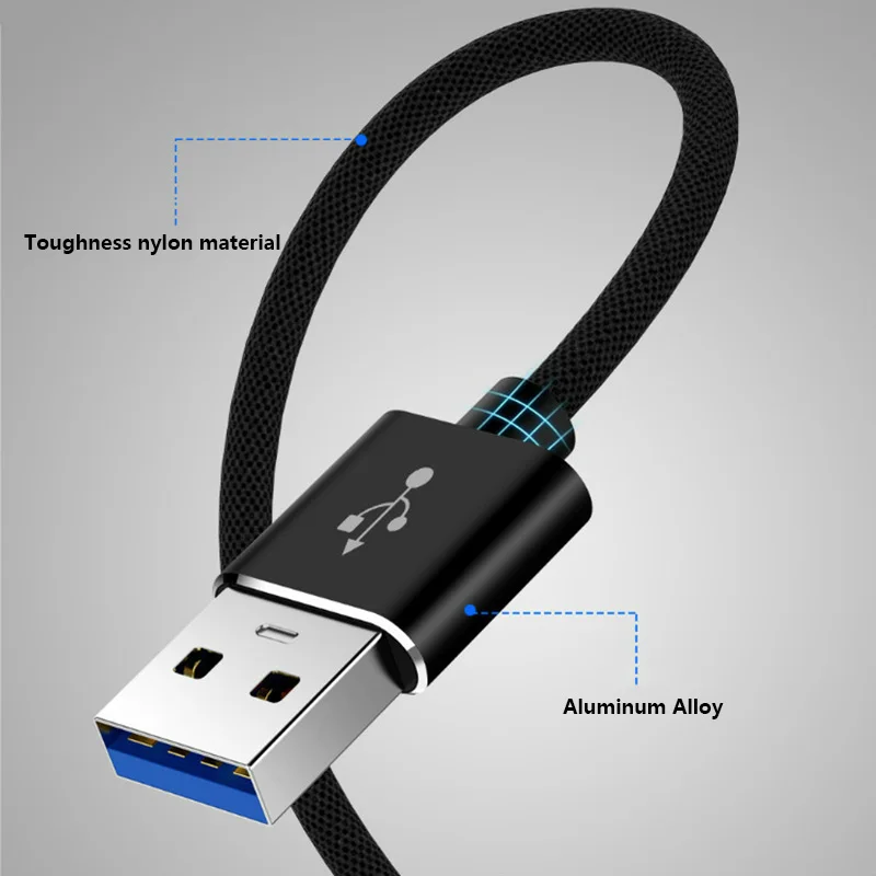 USB 3,0 Удлинительный кабель Super speed Dual type A Male to Male кабель для синхронизации данных для радиатора USB 3,0 кабель для передачи данных 1 м
