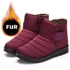 Men Winter Snow Boots Male Fur Ankle Boots Men Shoes Warm Plush Men Outdoor Work Shoes Unisex Waterproof Winter Boots Plus Size ► Photo 3/6