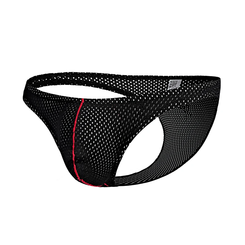 

Men's Brief Seamless Elastic Underwear Mesh Convex Breathable Bodycon Triangle Briefs Foe Male