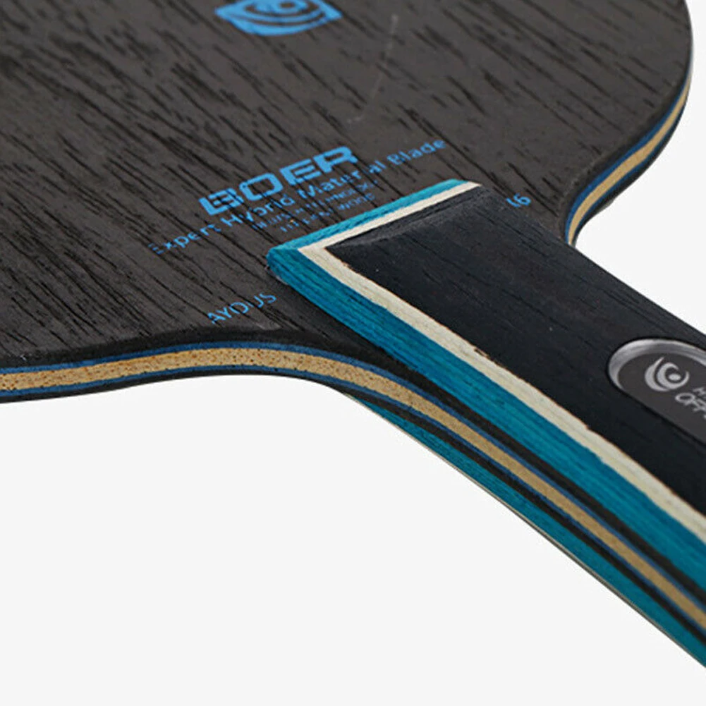 7 Ply Competition High Speed Exquisite Shakehand Portable Horizontal Grip Indoor Table Tennis Racket Blade Practicing Bat Paddle