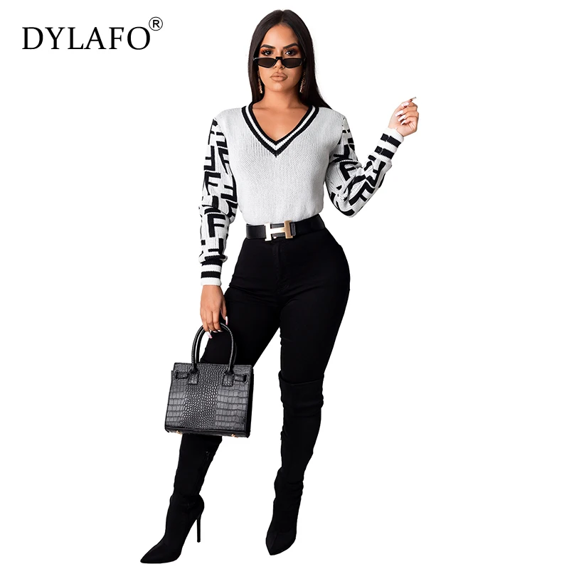 Sexy Knitted Sweater V Neck Cashmere Sweater Female 2019 Autumn Winter Women Sweaters And Pullovers Long Sleeve Sweater Jumper Sexy Knitted Sweater V Neck Cashmere Sweater Female 2019 Autumn Winter Women Sweaters And Pullovers Long Sleeve Sweater Jumper