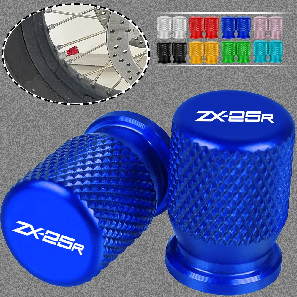 Motorcycle Tire Valve Air Port Stem Cover Cap Plug CNC Aluminum Accessories For Kawasaki NINJA ZX 25R ZX25R 2020 2021 Universal |