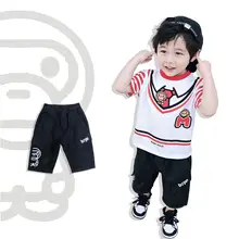 Новые летние стильные популярные брендовые Детские штаны в японском стиле для мужчин и женщин, джинсы с боковыми карманами, тонкая Кепка