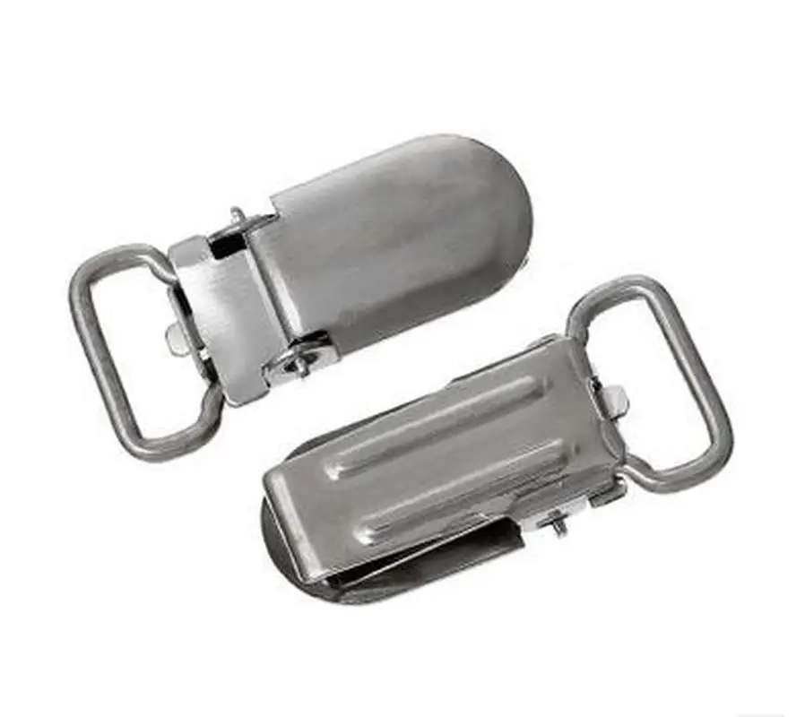 

10Pcs/lot Pacifier Clip Metal Bead Baby Teether Wood Teething Accessories Round Shaped Clip Nipple Clasps Toy DIY Bead Tool