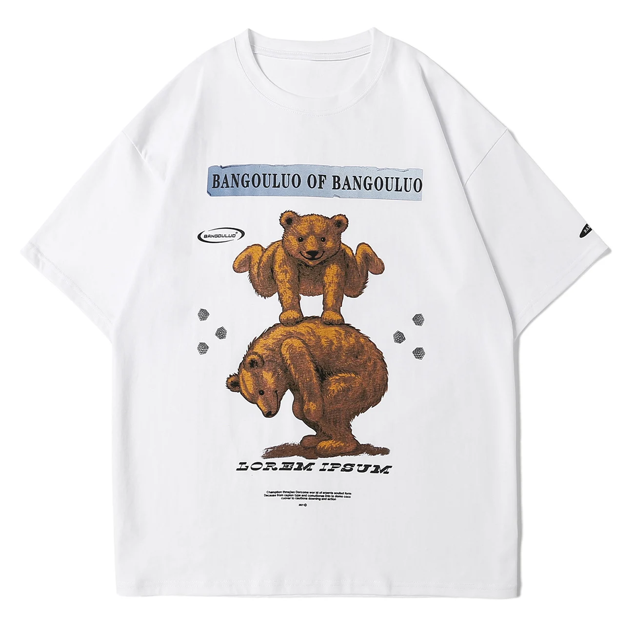 Supreme Men's Logo Bear Print T-Shirt
