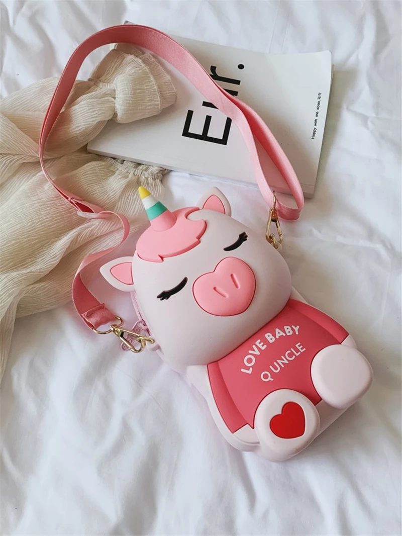 Kawaii Мини-переносная сумка через плечо, сумка для девочек, силиконовая наплечная сумка для мобильного телефона, сумка на плечо, сумка на выпускной бал, кошелек для монет - Цвет: QU067