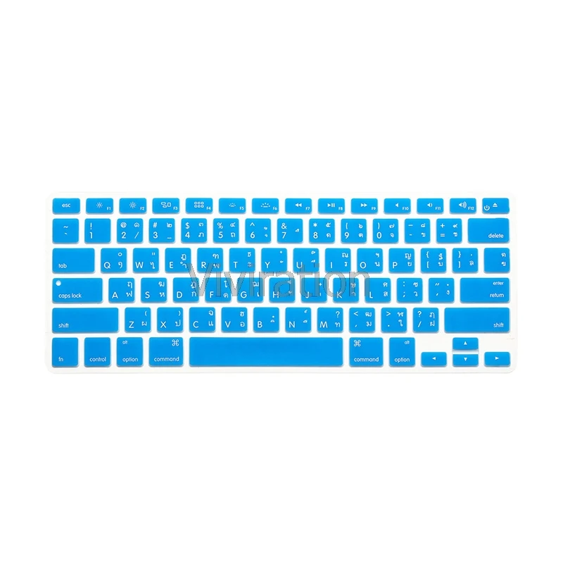 Тайские буквы для Apple Macbook A1843 водонепроницаемый пылезащитный силиконовый чехол для клавиатуры защитные компьютерные аксессуары