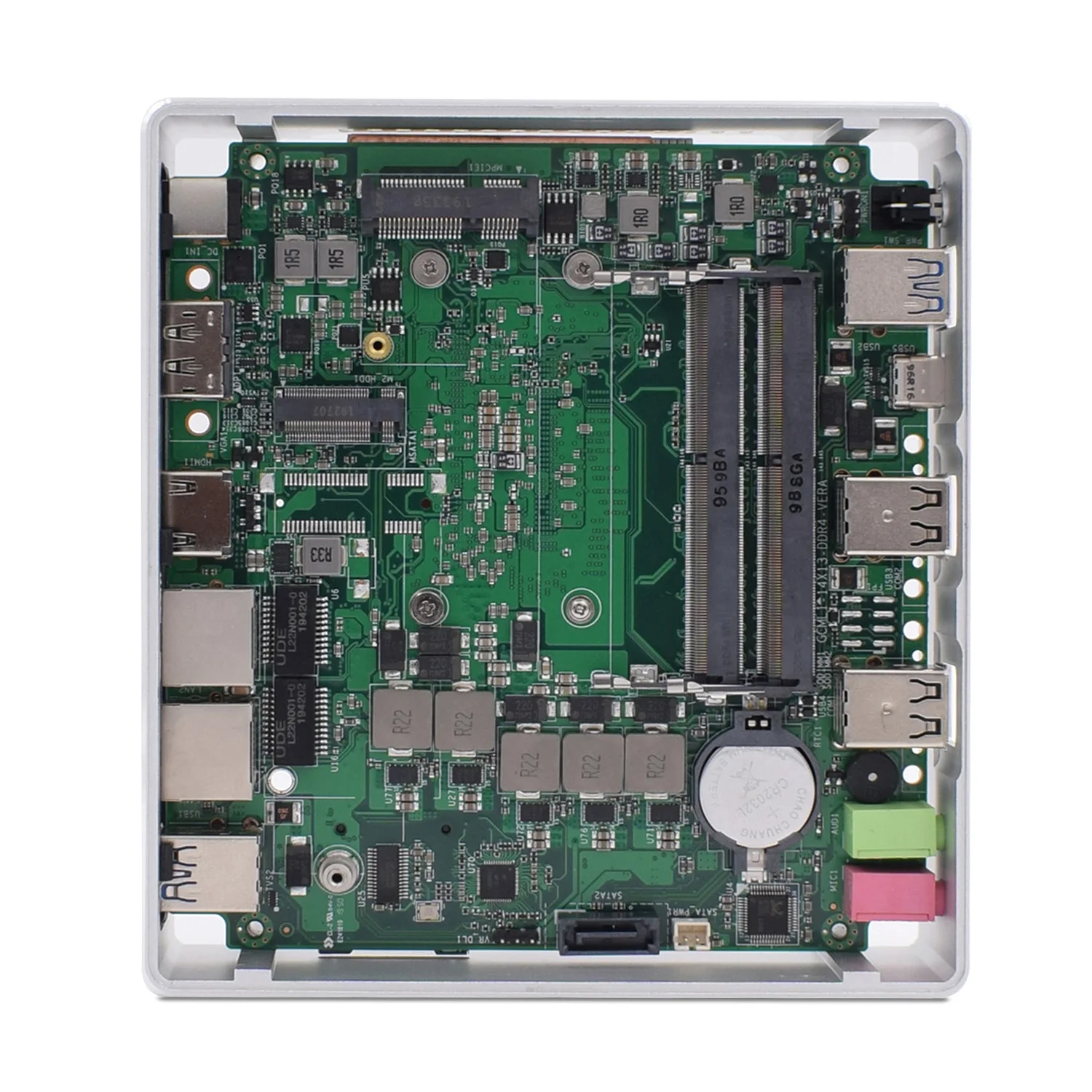 2020 TOPTON New 10th Gen Mini PC Computer Intel i7-10510U 2*DDR4 M.2 SSD 2*LAN 4K HTPC Windows 10 Linux 8*USB USB-C HDMI DP WiFi-4