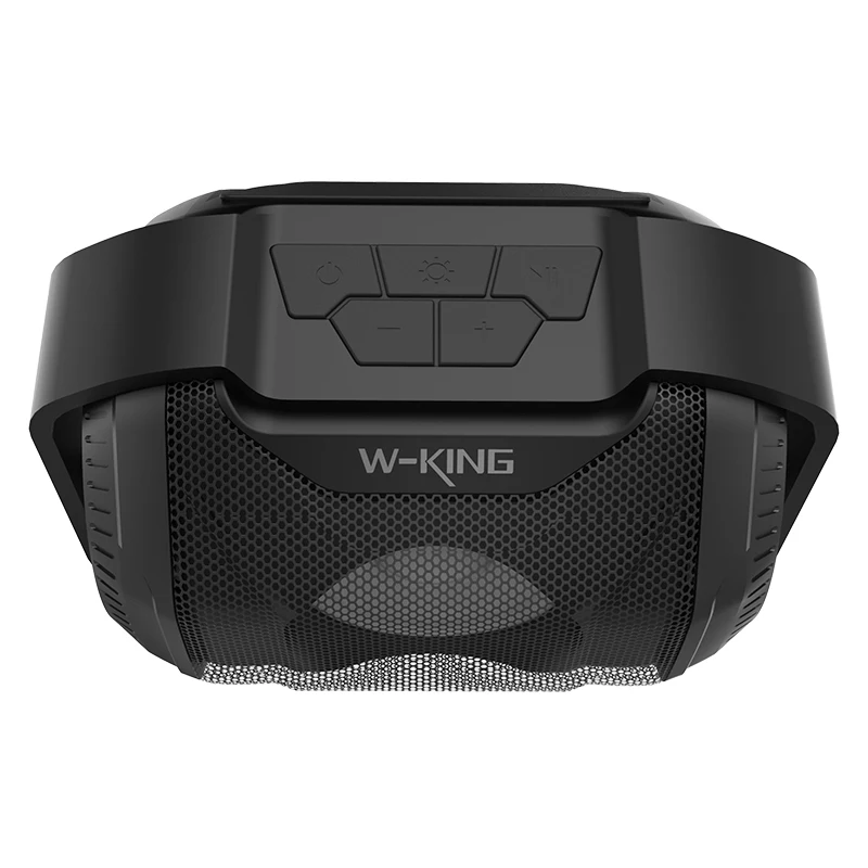 Серебристая колонка с MP3 водонепроницаемая IPX5 Колонка со светодиодсветильник