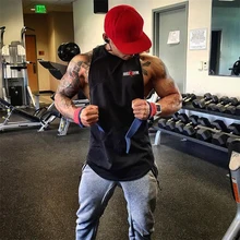 Хлопковый лоскутный сетчатый топ для фитнеса, Мужская быстросохнущая спортивная одежда, летняя тренировочная майка для бега, Спортивная рубашка без рукавов