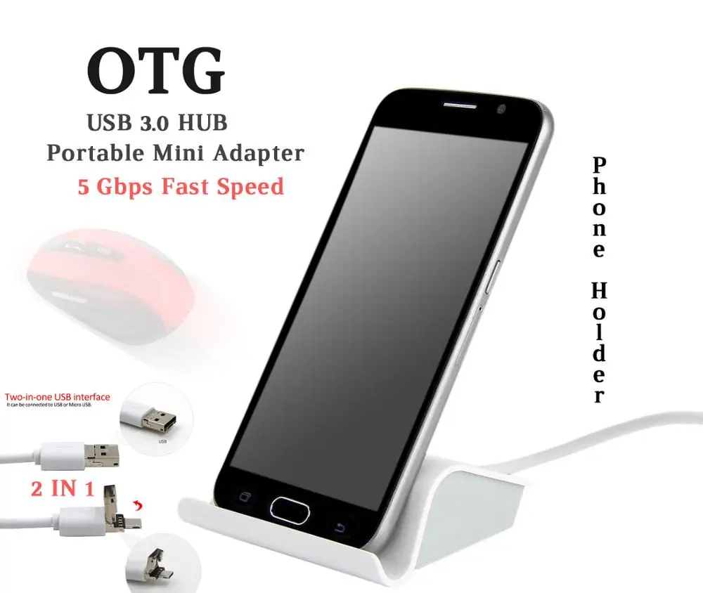 Micro usb-хаб OTG концентратор для samsung S7 Micro USB на 4 порта USB 2,0 многопортовый разветвитель для ноутбука удлинитель для телефона Android OTG адаптер