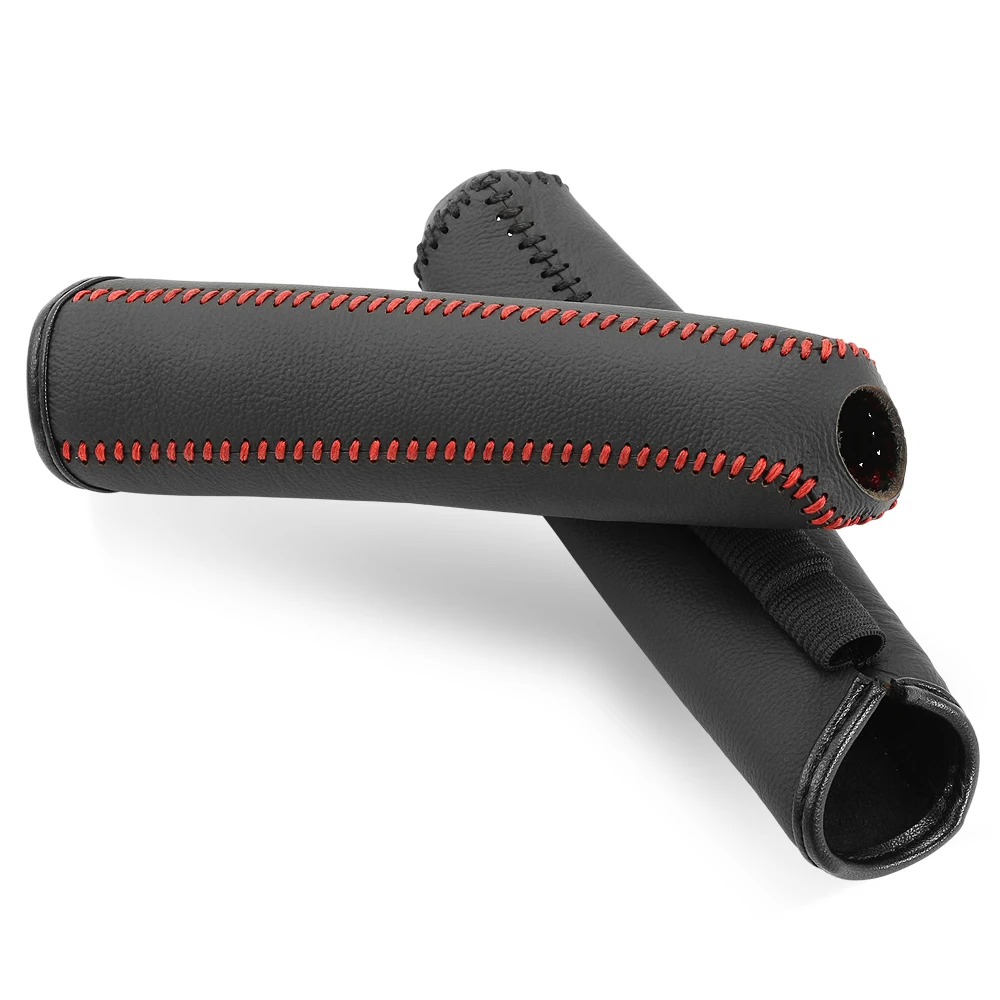 Leather Hand Brake Cover Protective Sleeve Car Accessories For Alfa Romeo Giulia Giulietta GT Mito Stelvio Spider