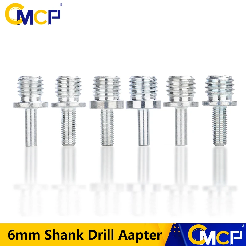 

CMCP Drill Aapter Thread For Polishing Pad Hook Loop Backer Plate 6mm Shank Connecting Rod For Grinder Disc Hand Tools