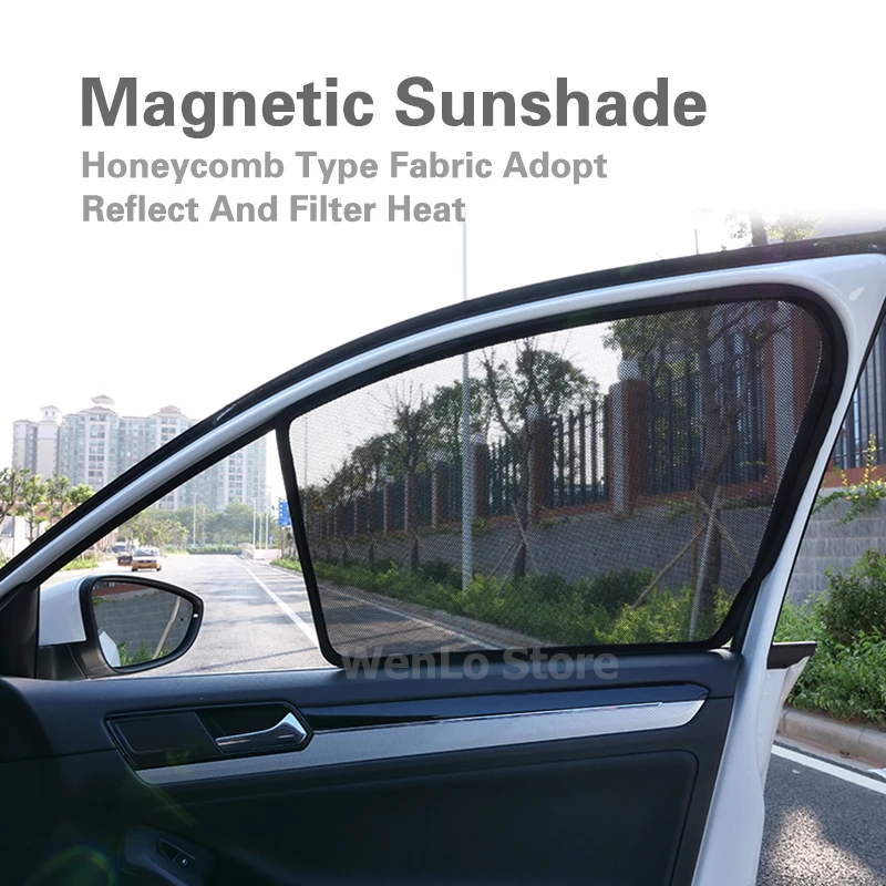 

2Pcs Magnetic Car Front Side Window Sunshade For Cadillac SRX XT5 ATSL CT6 XTS CTS Shade Sun Block Visor Solar Protection Cover