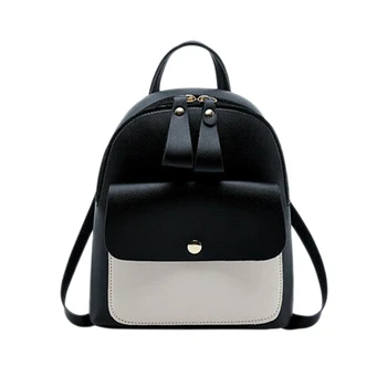 

Women Girls School Bag Pu Leather Backpack Mini Backpack Purse Travel Handbag