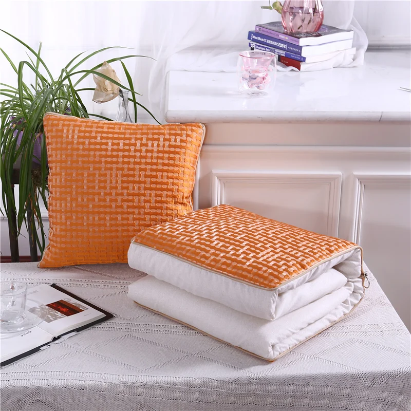 DZSD-16 High-grade pillow quilt dual purpose, Car purpose Cushion Office Nap Pillow Folding Blanket Sofa Pillow Air Conditioning Quilt - Цвет: DZSD-16