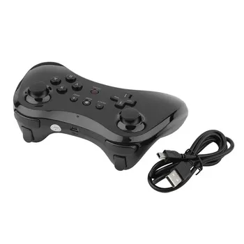

Ergonomic Design Wireless Controller Gamepad Joypad Joystick Remote Black Wireless Controller Suitable for Nintend Wii U Pro