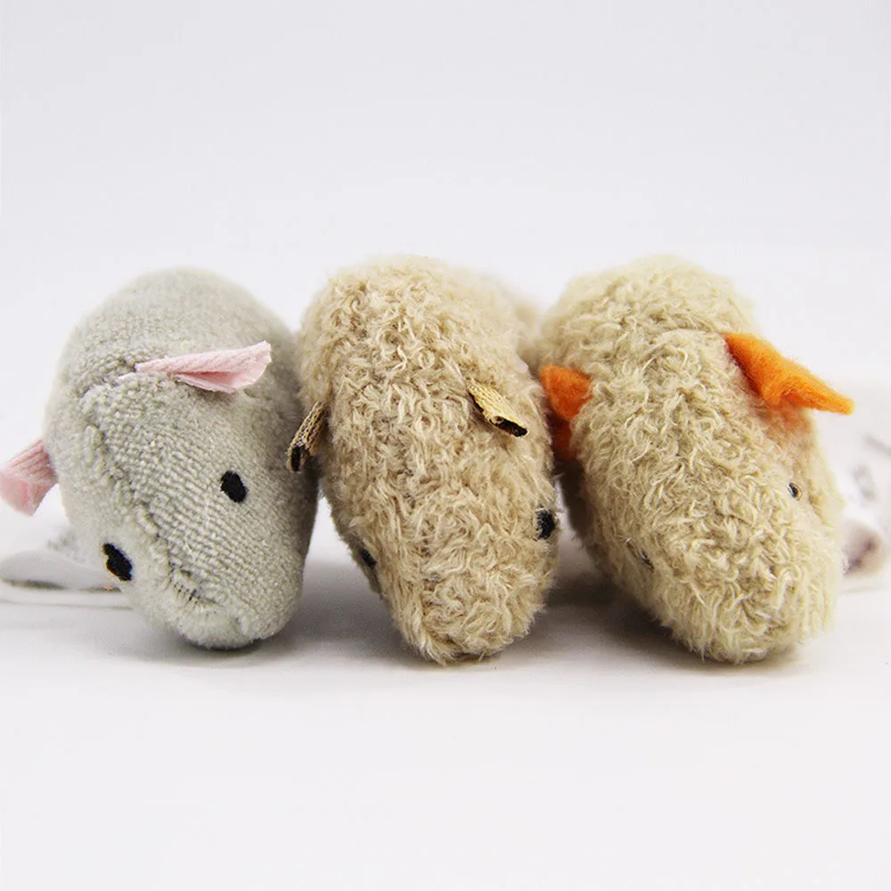 3Pc/set Mix Pet Toy Catnip Mice Cats Toys Fun Plush Mouse Cat Toy For Kitten Bite Resistance Interactive Mouse Toy Playing Toy cat fish toy