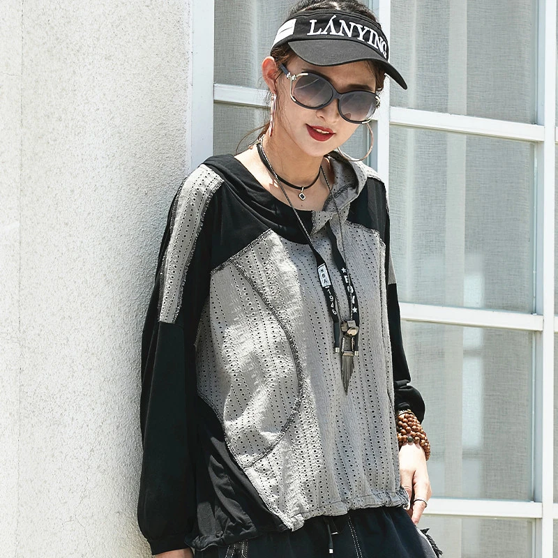  Max LuLu 2019 Fashion Korean Style Clothes Ladies Casual Tops Streetwear Women Punk Hooded Hoodies 