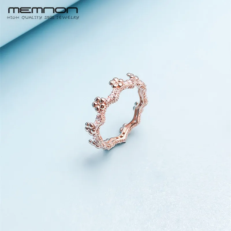 

Новое весеннее кольцо из стерлингового серебра 925 пробы с розами, корона, кольца для женщин, серебро 925 пробы, обручальные кольца, anillos, модные ювелирные изделия memnon