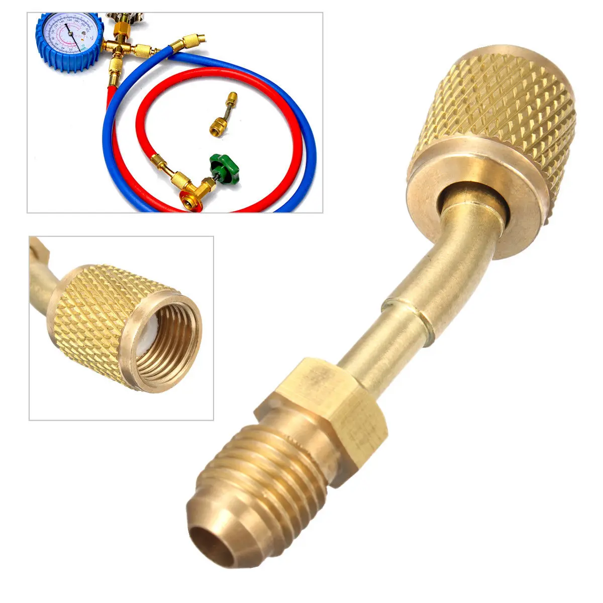 DWZ New Split Ductless Service Port Adapter R410a 5/16